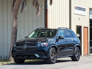 Mercedes GLE350 parked outside Eurospec Autowerks.