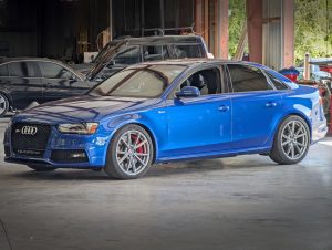 Audi S4 in the shop.